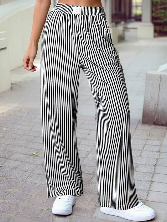 Patch And Stripes Pants