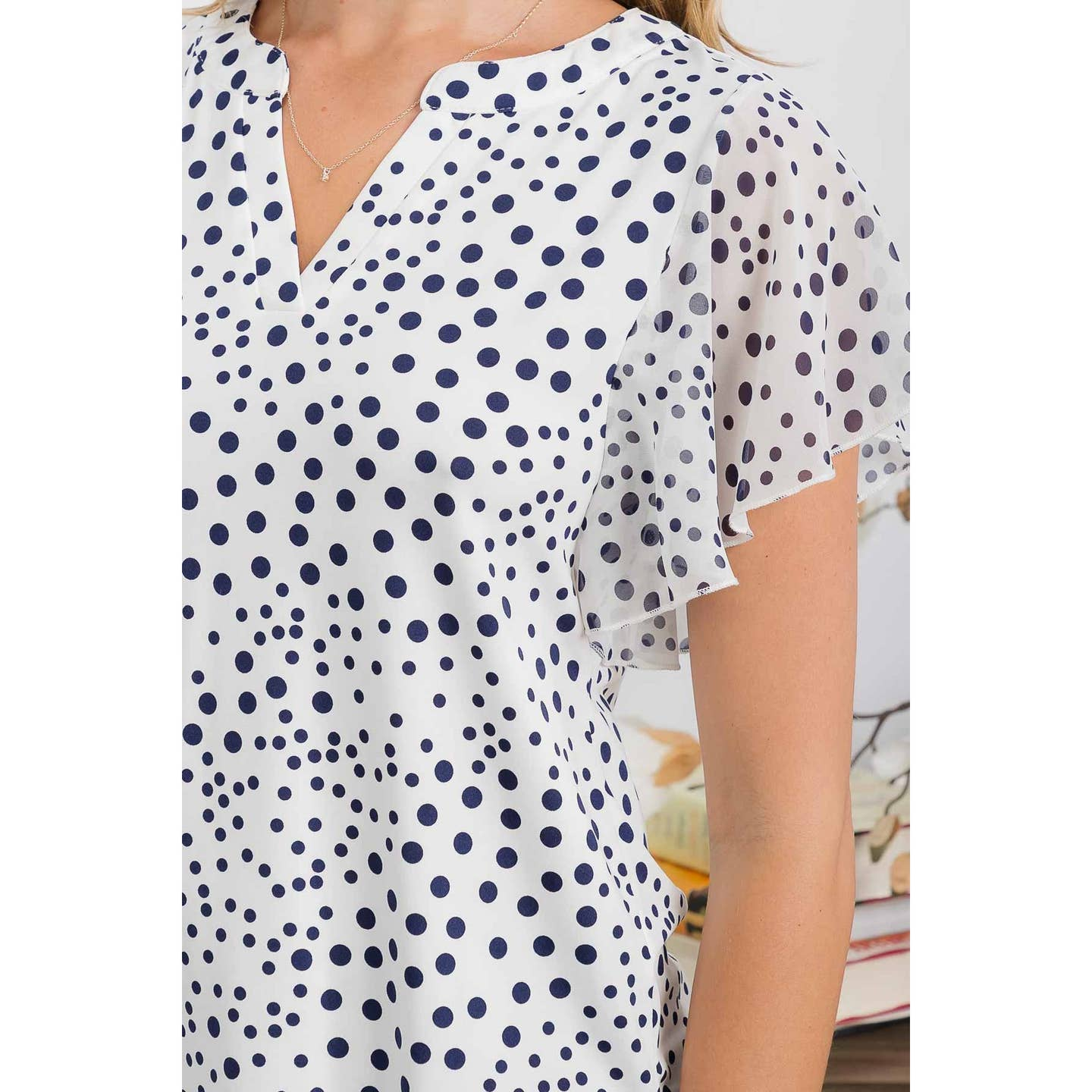 Sheer Flutterby Blouse