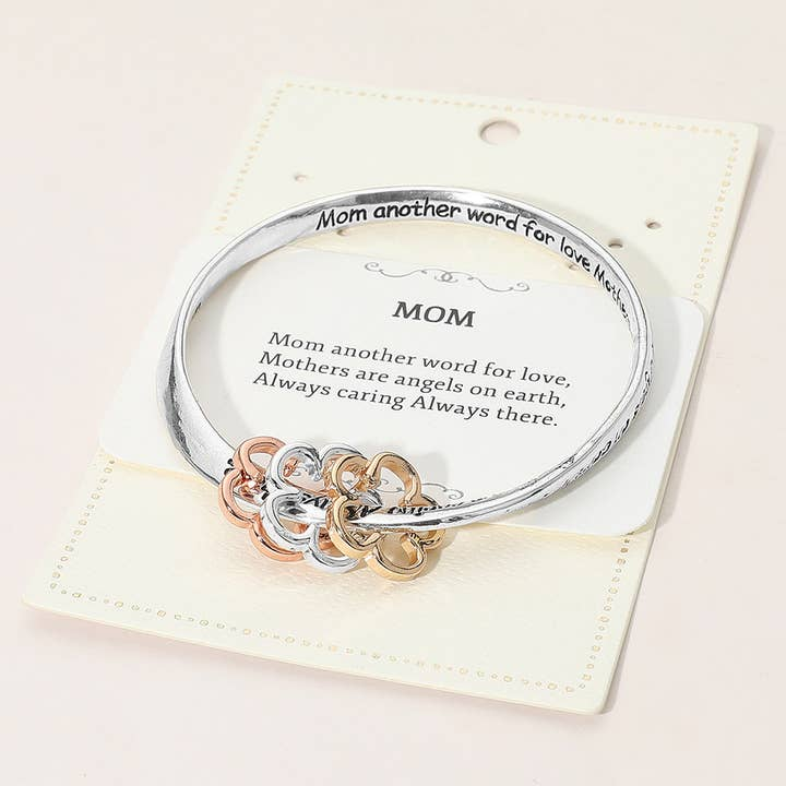 Mom Flower Charm Bracelet
