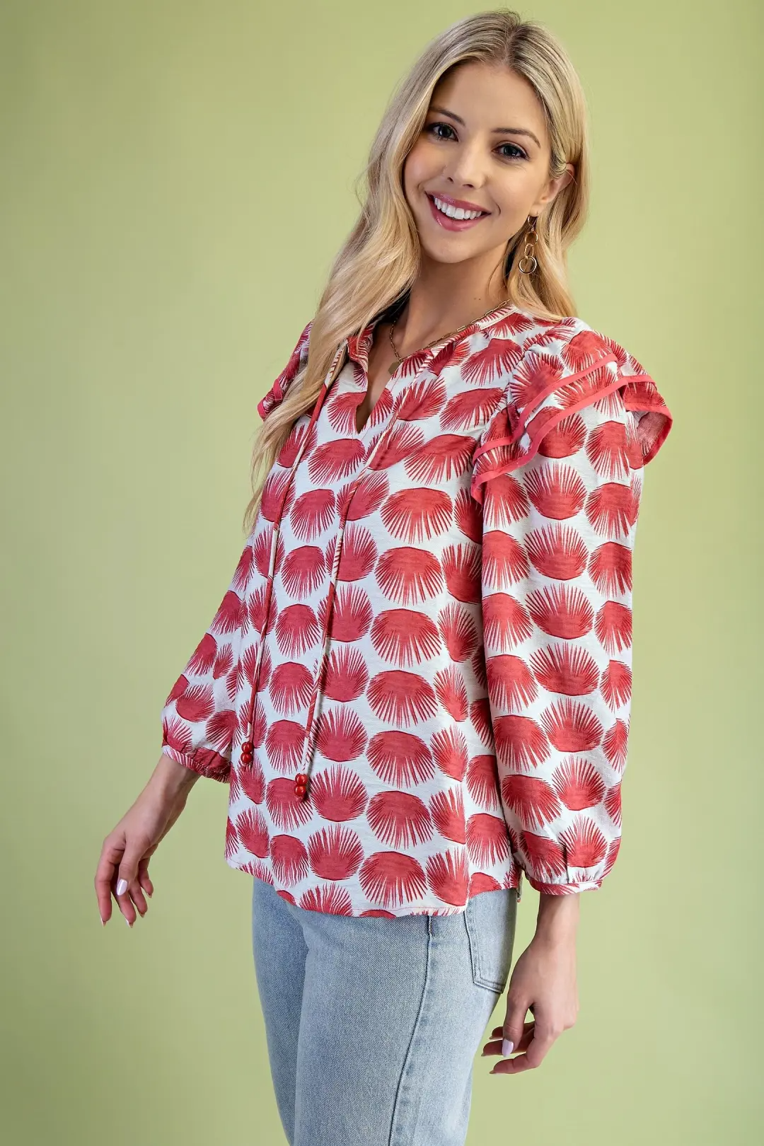 Magenta Rays Top