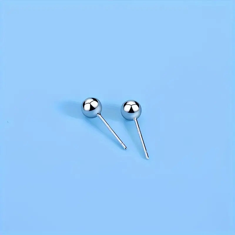 Silver Ball Studs