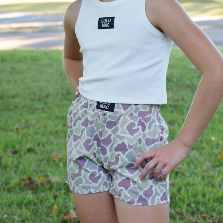 Lulu Mac Green Camo Shorts