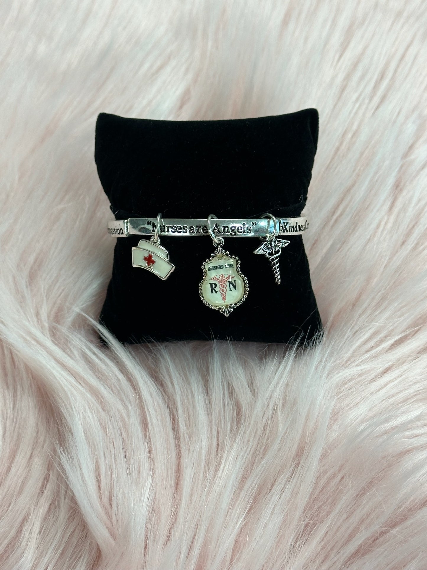 Nurse Charm Stretch Bracelet