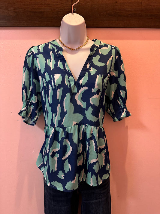 Leopard Baby Blouse