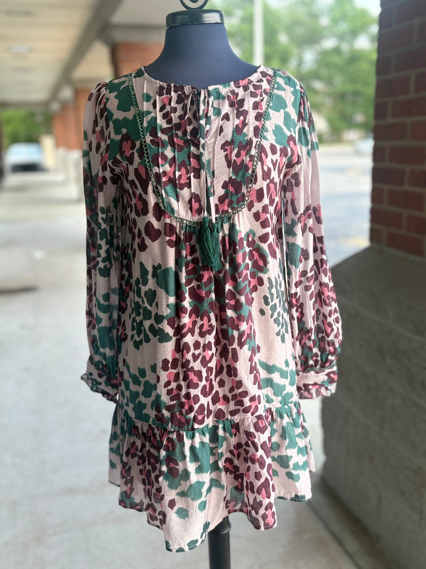 Painted Leopard Dress