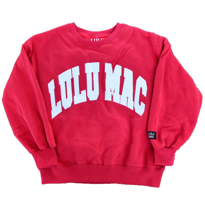 Lulu Mac Red & White Sweatshirt