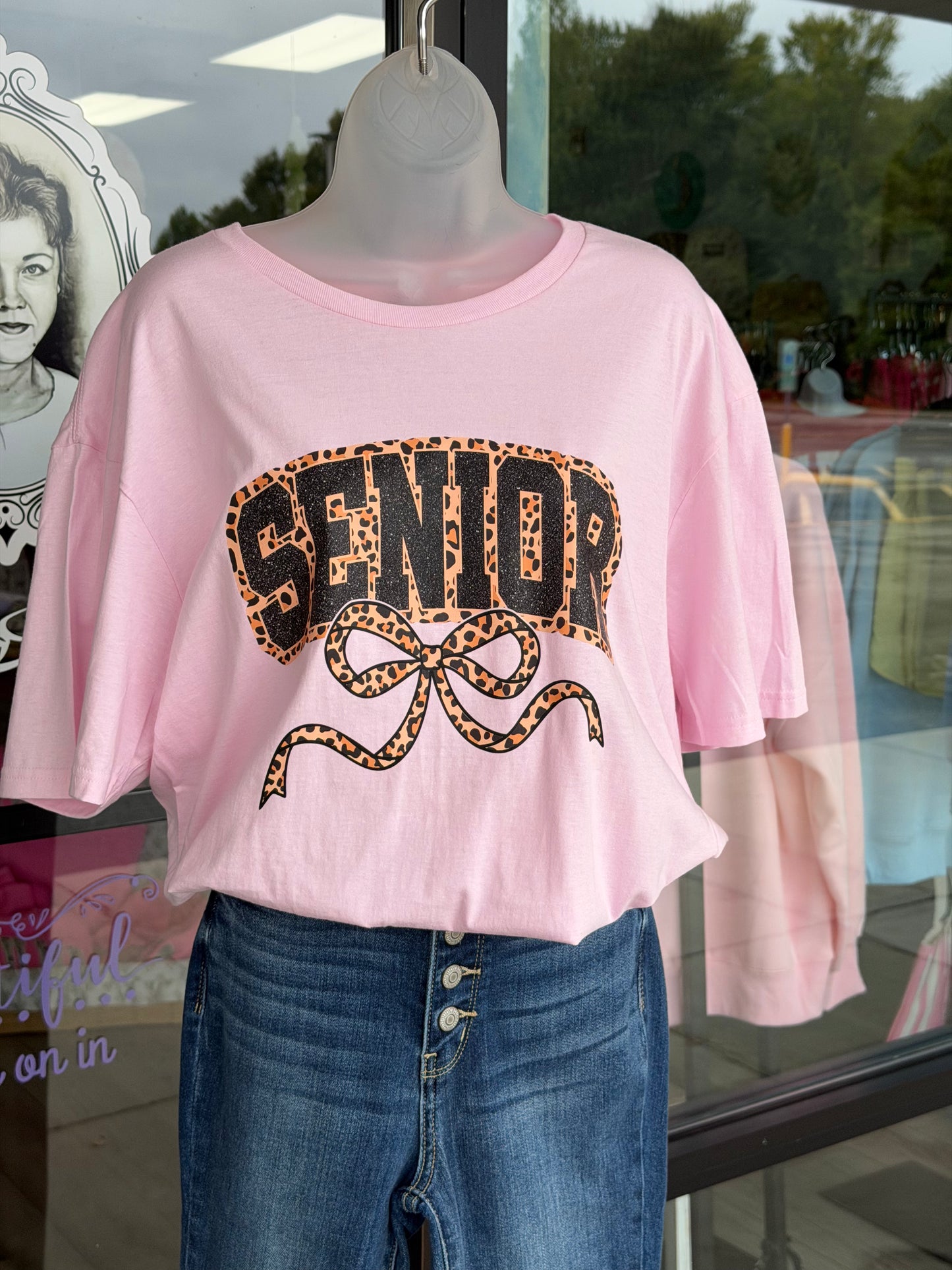 Senior Leopard Tee