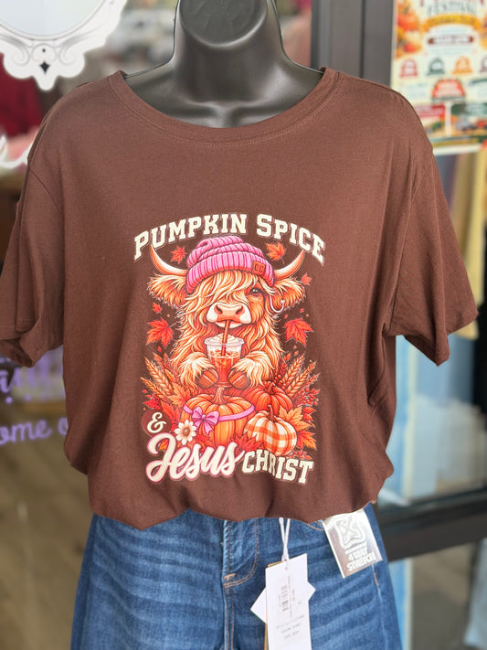 Pumpkin Spice & Jesus Christ Tee
