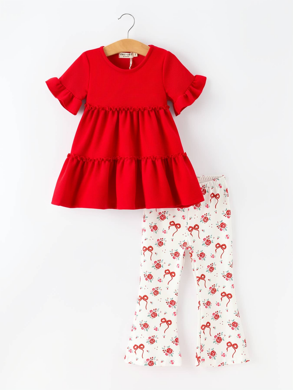 Red Bow & Ruffle Outfit