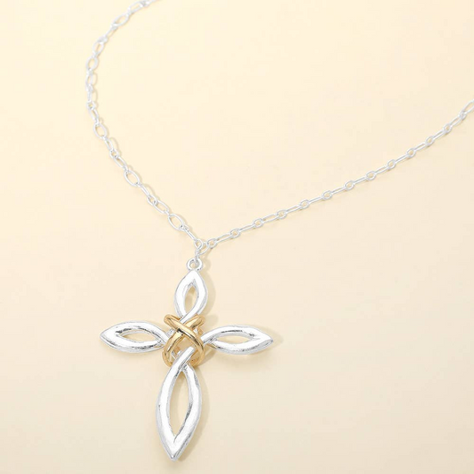 Two Tone Interwoven Cross