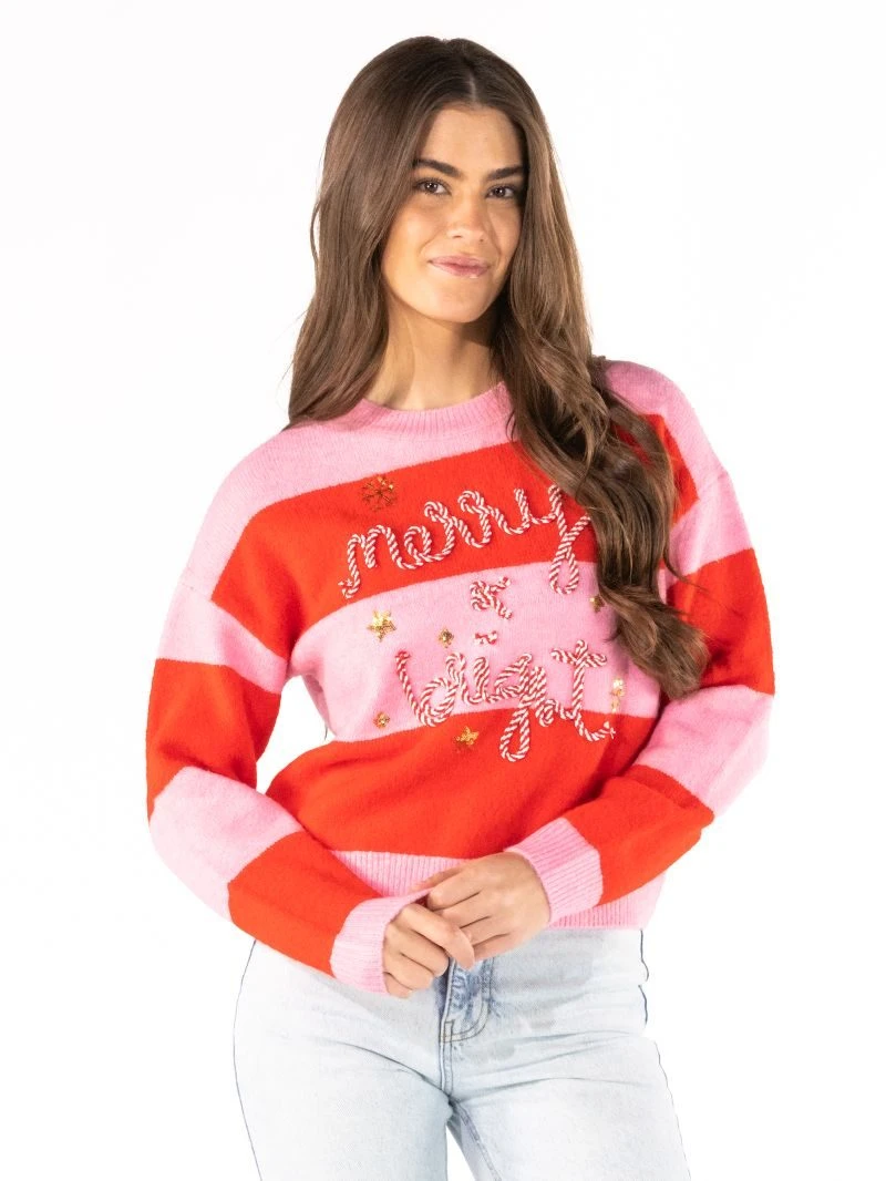Merry & Bright Rope Sweater