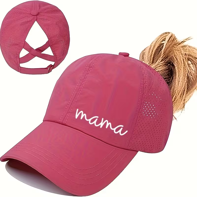 Mama Messy Bun Ball Cap