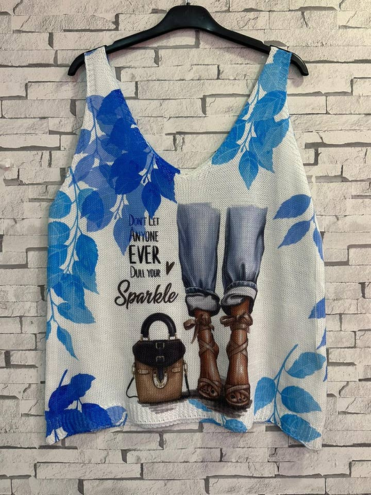 White Fashion Sleeveless Sweater