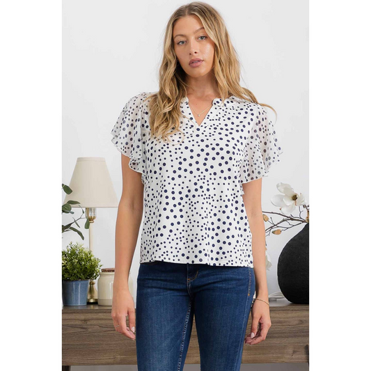 Sheer Flutterby Blouse