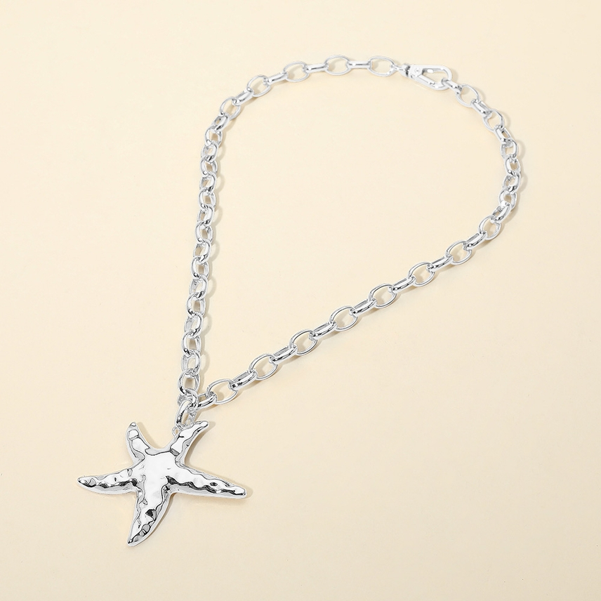 Hammered Starfish Necklace