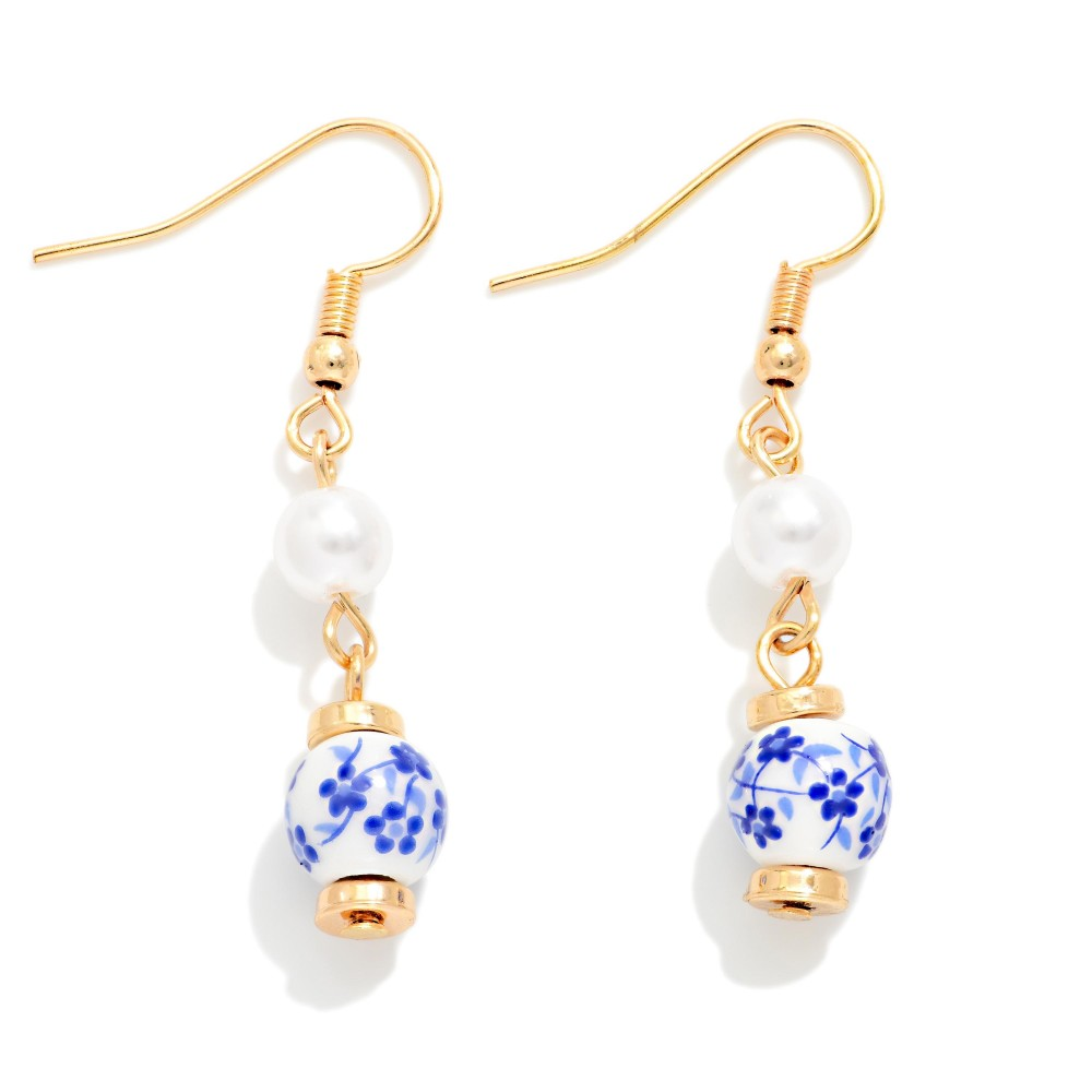 Chinosorie Bead & Pearl Earrings