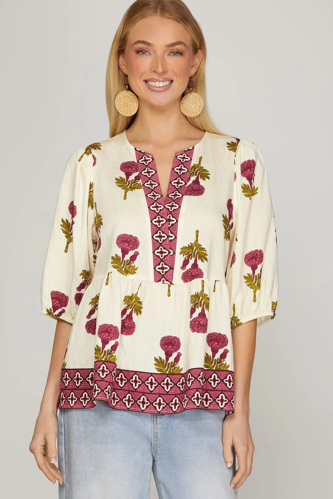 Magenta Harmony Blouse