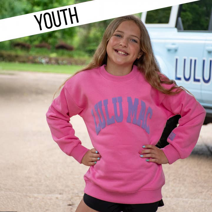 Lulu Mac Pink & Purple Puff Sweatshirt