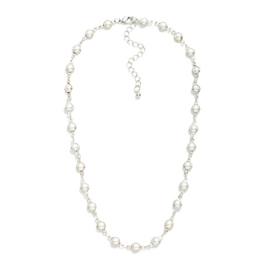 Pearl Station Necklace