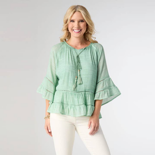 Flutter Sleeve Beauty Top