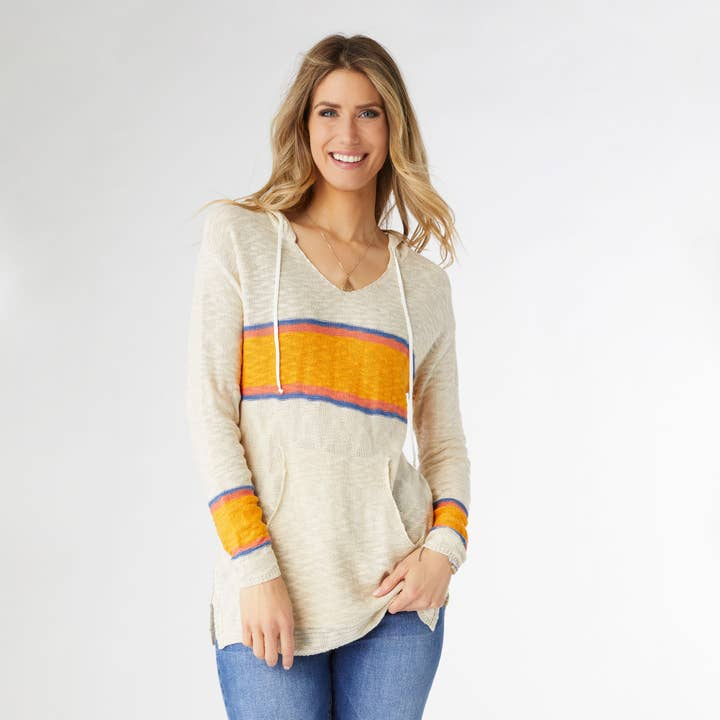Aster Hooded V Neck Top