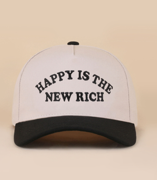 Happy Is The New Rich Hat