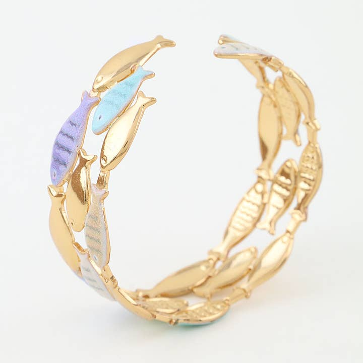 Summer Fish Cuff Bracelet