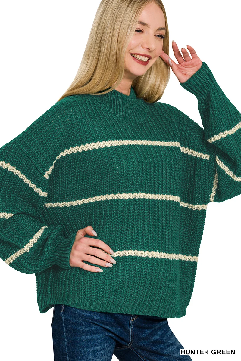 Comfy In Stripes Sweater