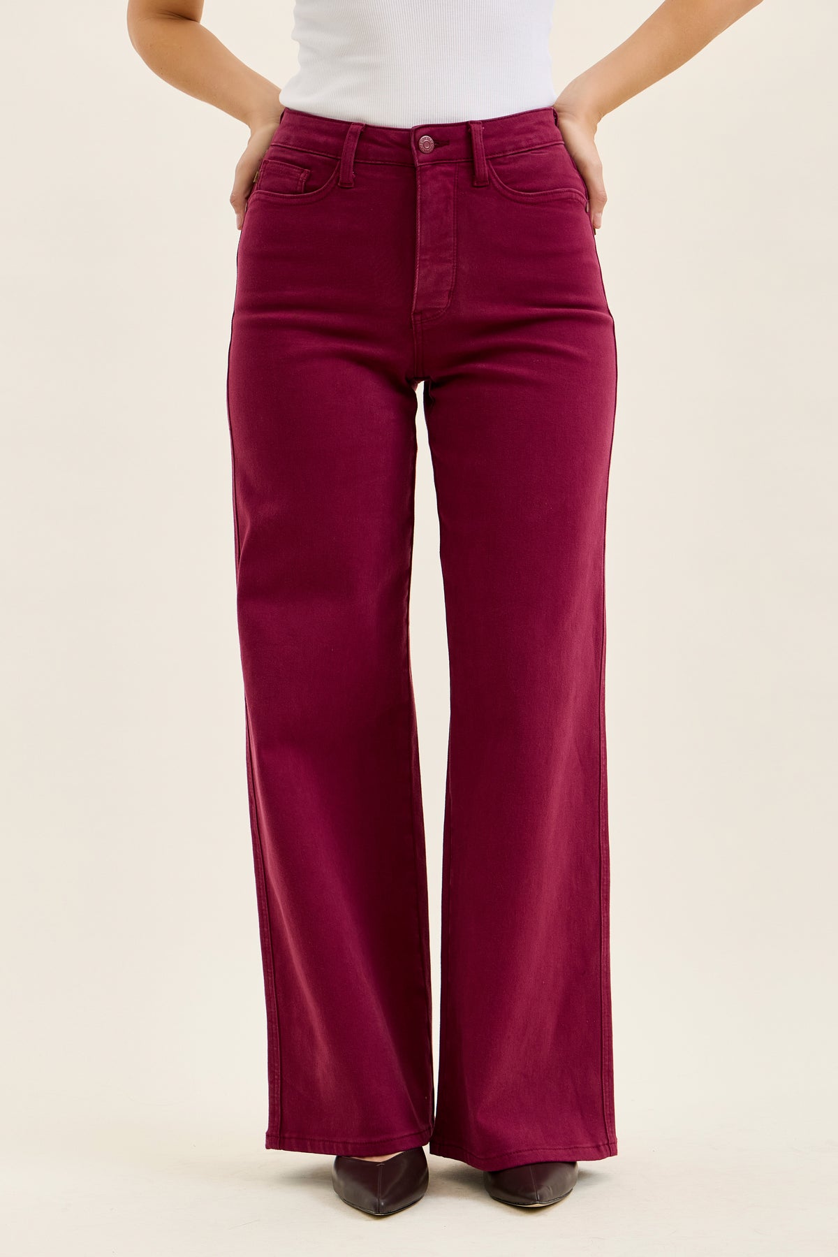 Boysenberry Retro Wide Jeans 881168