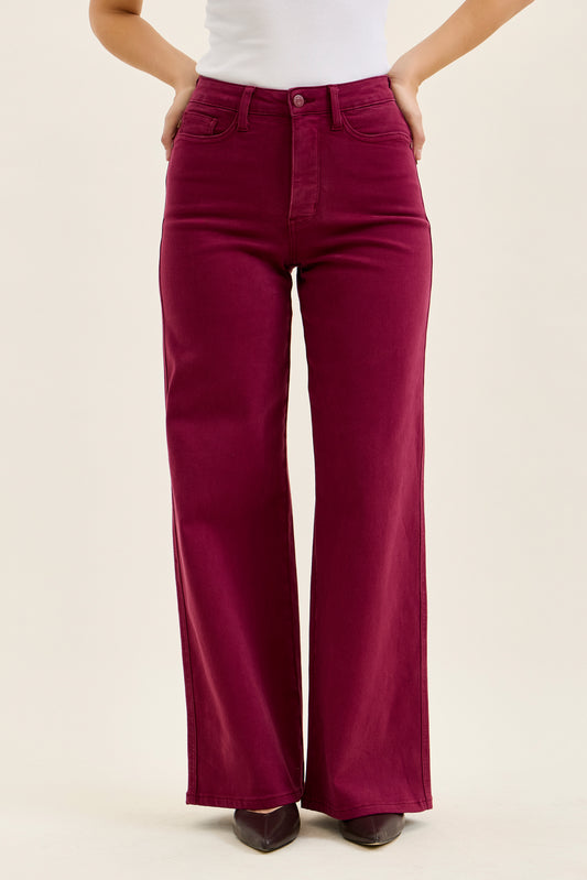 Boysenberry Retro Wide Jeans 881168