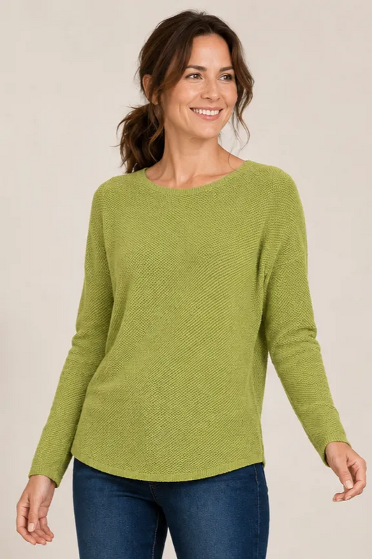 Seed Stitch Crew Neck Sweater