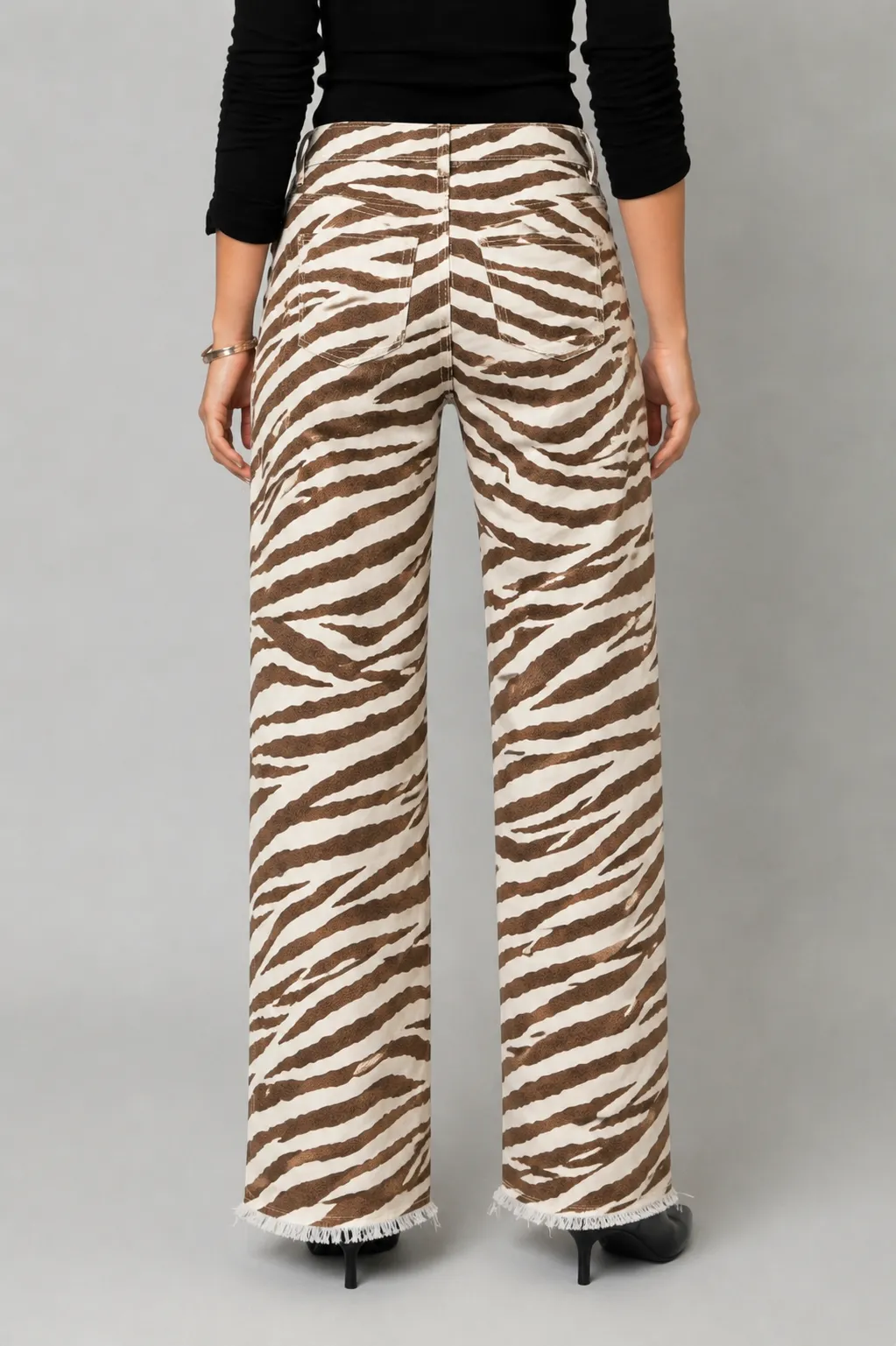 Baby Zebra Fray Hem Jeans