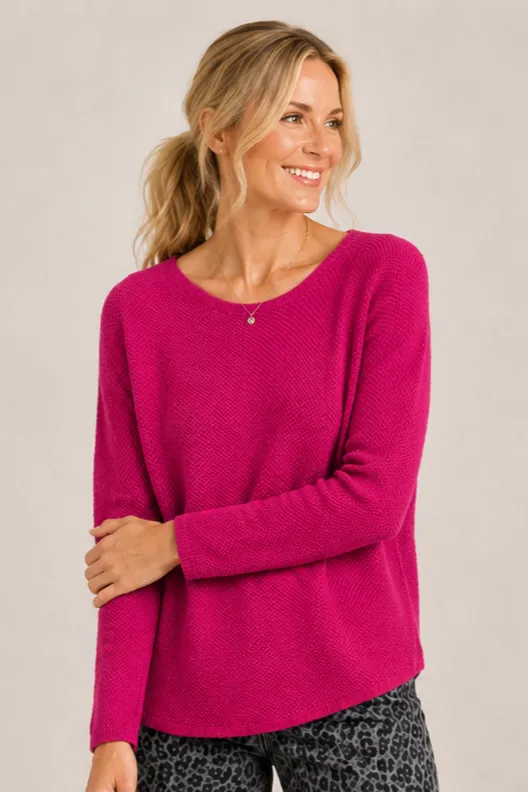 Seed Stitch Crew Neck Sweater