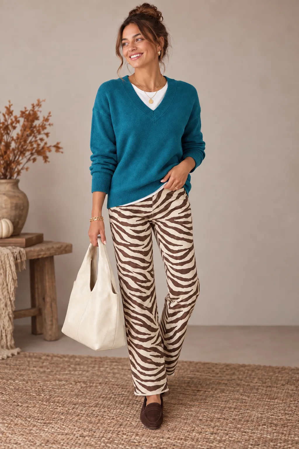 Baby Zebra Fray Hem Jeans