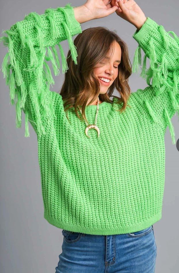 Royal Fringe Sweater