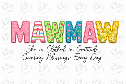 Mawmaw Gratitude Design