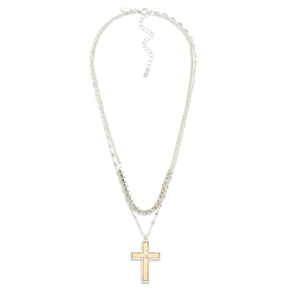 Layered Cross Necklace