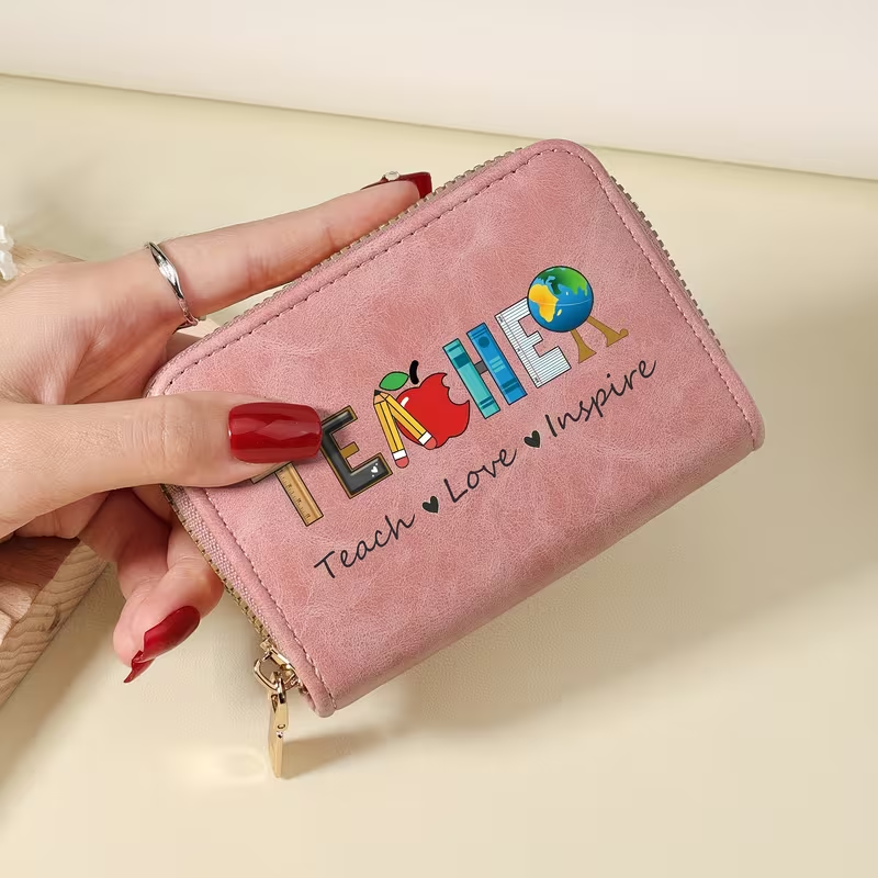 Teacher Small Zipper Wallet