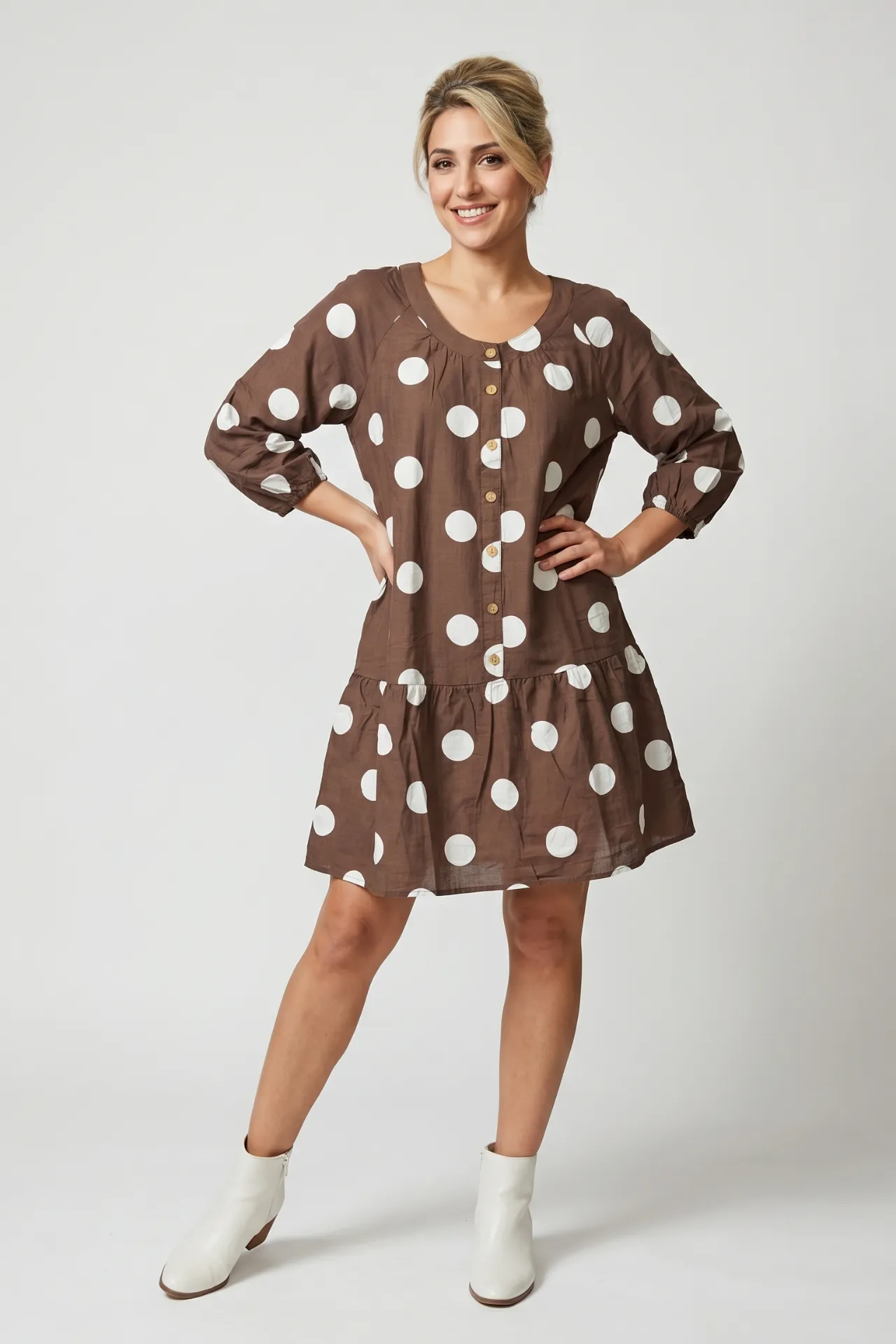 Pretty Woman Button Dress