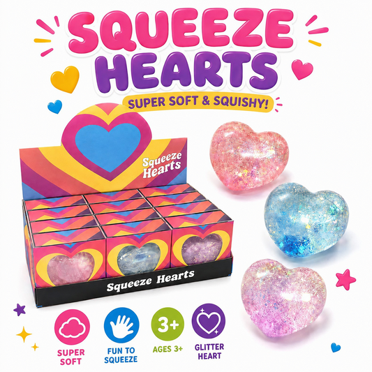 Glitter Heart Squishy