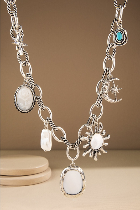 Sun & Moon Pendant Necklace