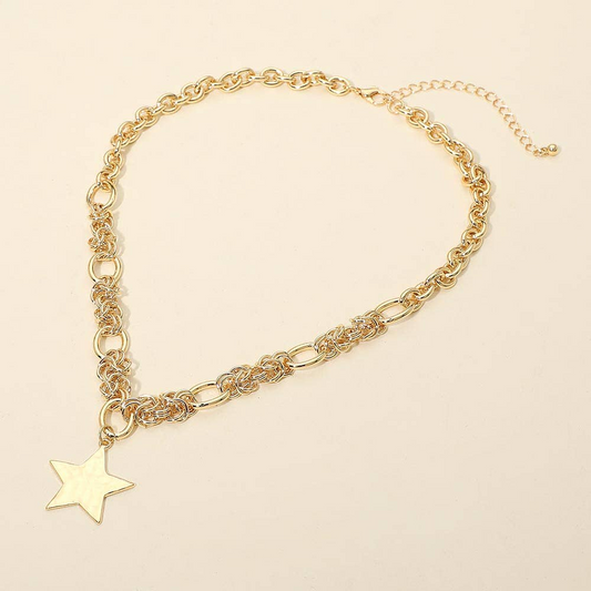 Hammered Star Necklace