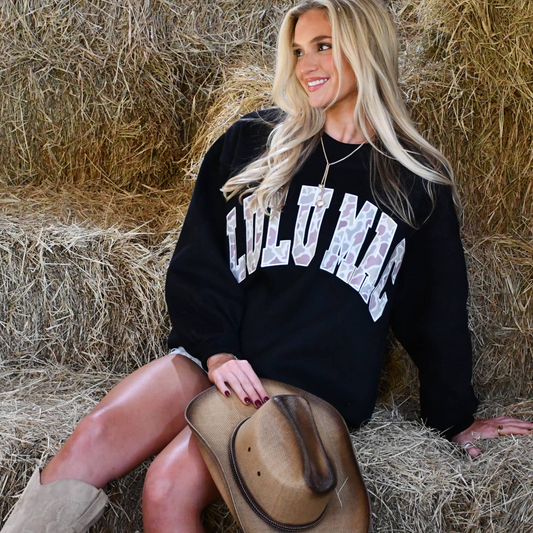 Black & Camo LULU Mac Sweatshirt