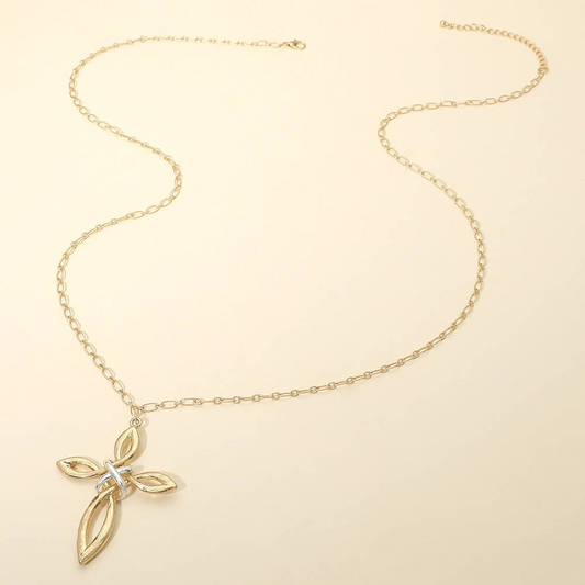 Two Tone Interwoven Cross