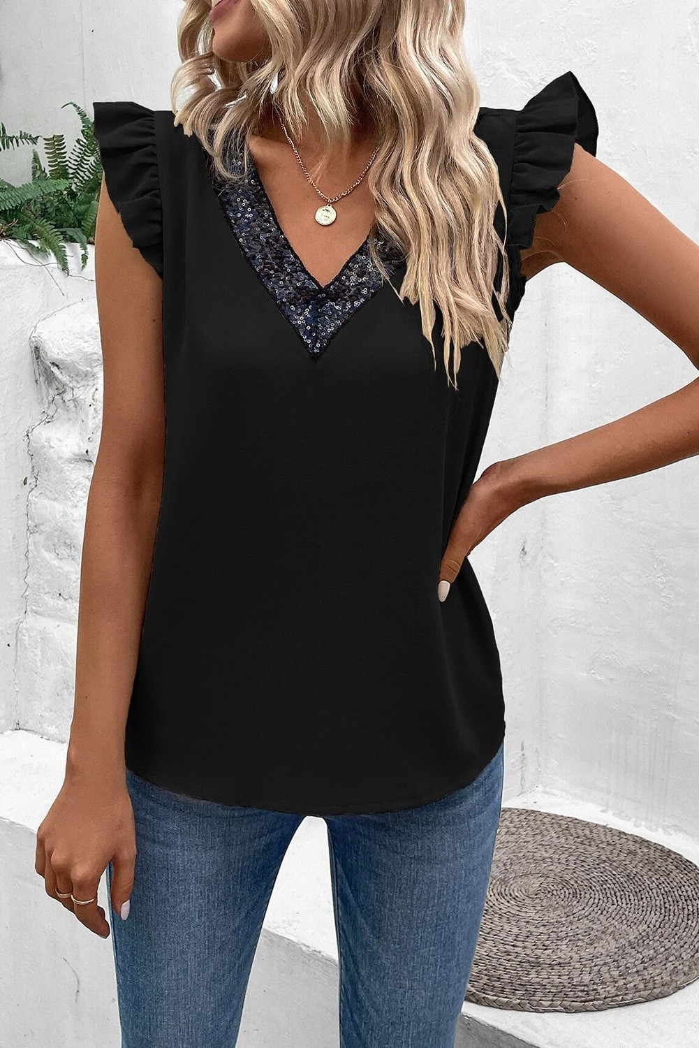 Glamorous Sequins Top