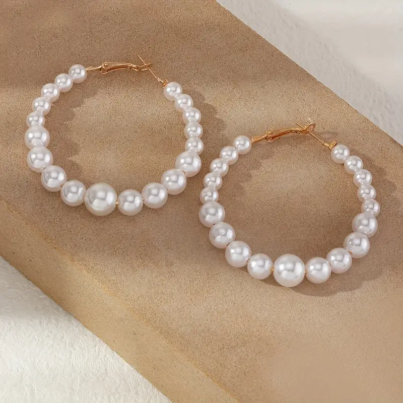 Pearl Hoop Earrings