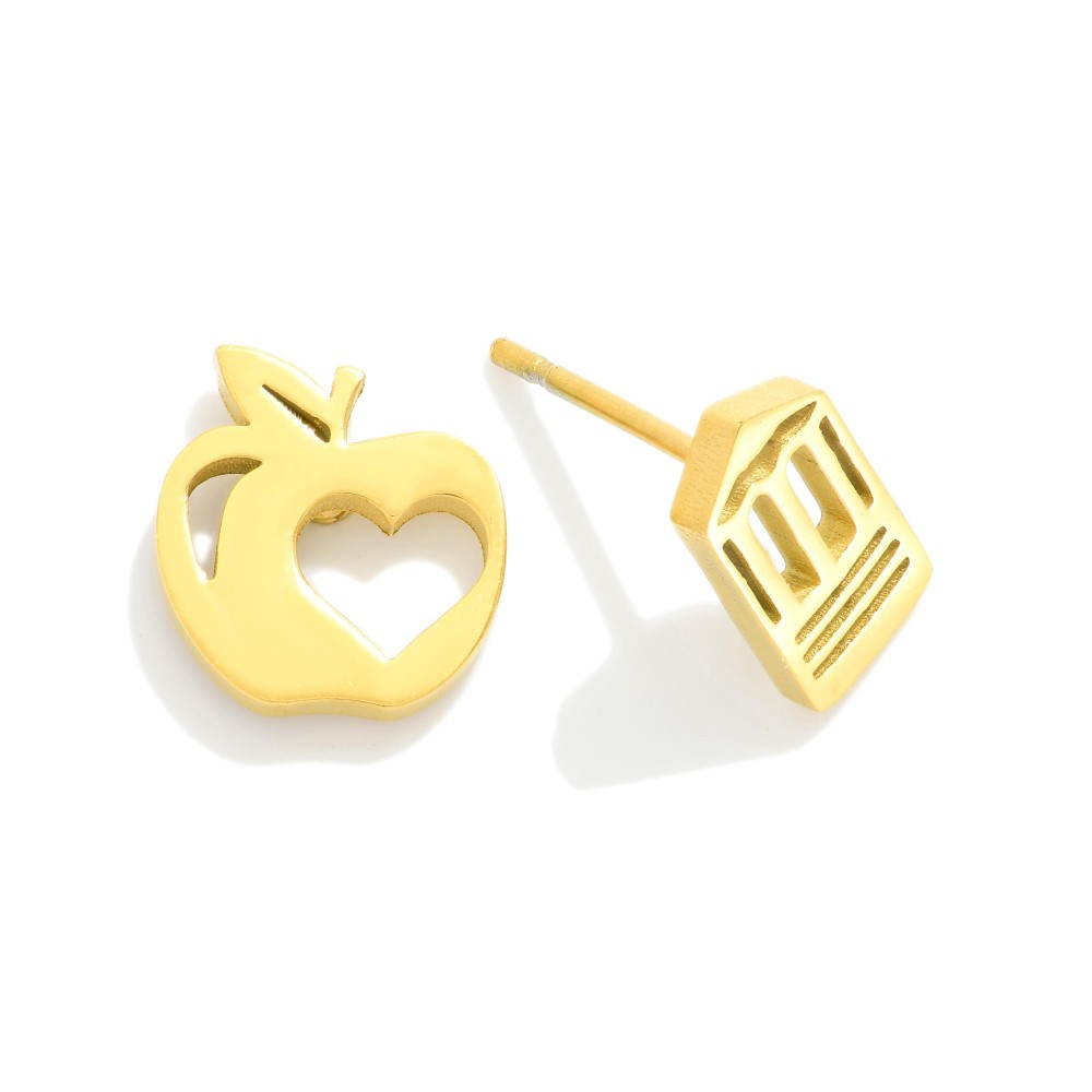 Teacher Apple Pencil Stud