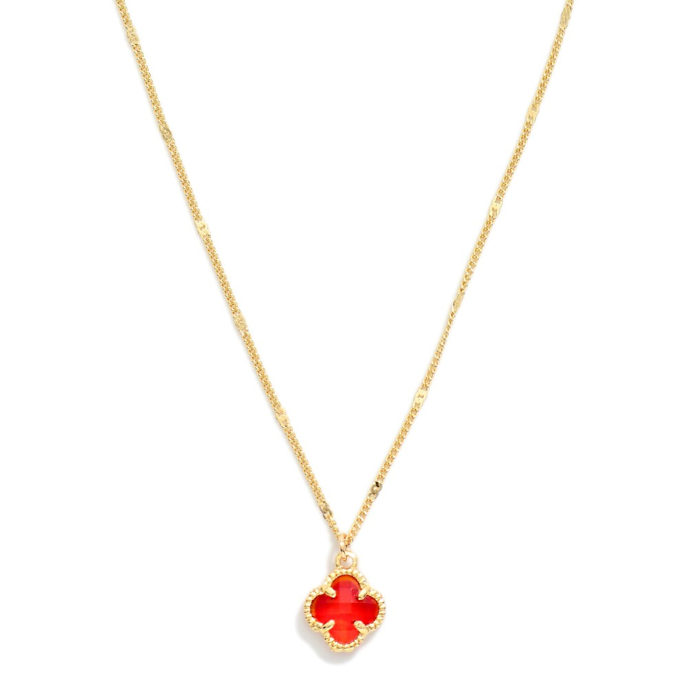 Glass Clover Pendant