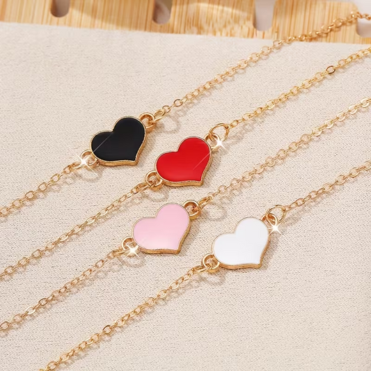 Heart Charm Chain Bracelet