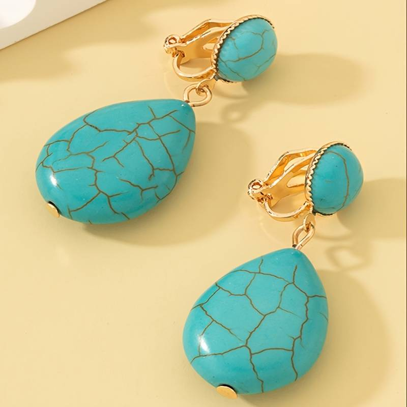 Dangle Clip On Earrings